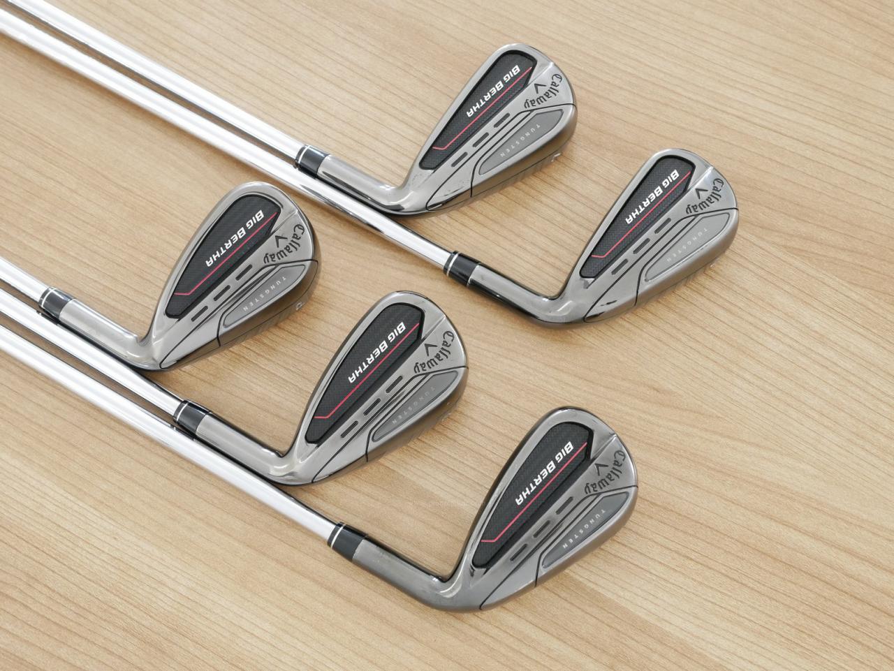 Iron set : Callaway : ชุดเหล็ก Callaway Big Bertha (รุ่นล่าสุด ปี 2023 ตีง่ายที่สุดของ Callaway) มีเหล็ก 6-Pw (5 ชิ้น) ก้านเหล็ก NS Pro 950 Neo Flex S