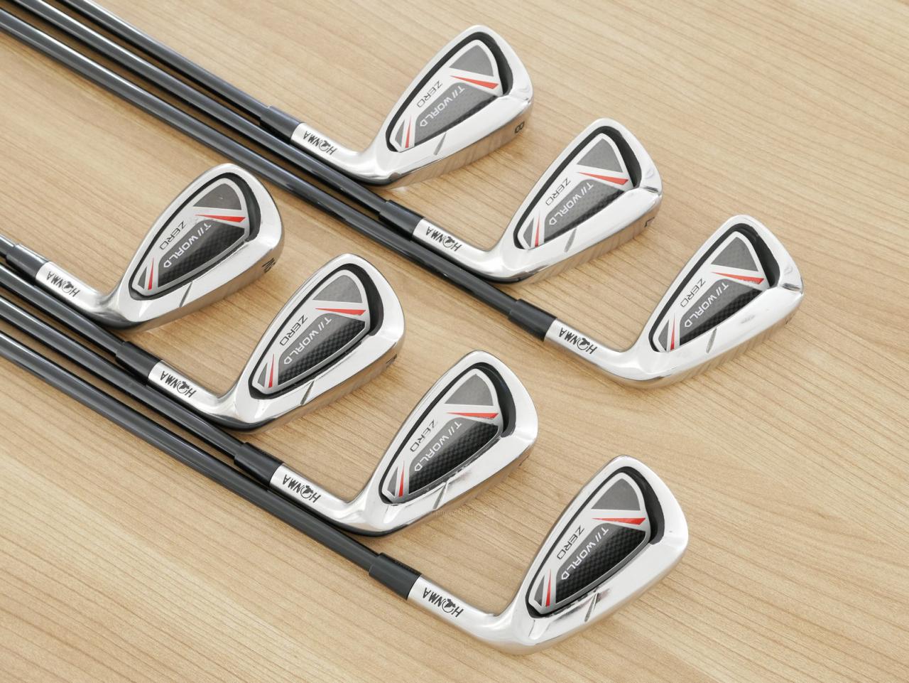 Iron set : Honma : ชุดเหล็ก Honma Tour World ZERO (ใบใหญ่ ตีง่าย ไกล) มีเหล็ก 6-10,Aw,Sw (7 ชิ้น) ก้านกราไฟต์ Flex R