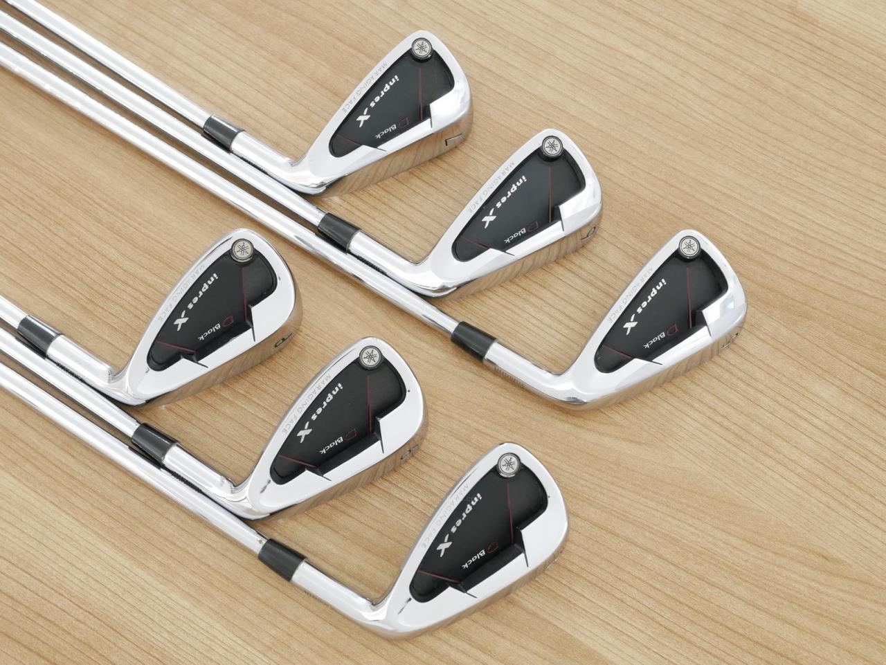 Iron set : Yamaha : ชุดเหล็ก Yamaha Inpres X D Black (หน้า Maraging เด้ง ไกลมากๆ) มีเหล็ก 5-Pw (6 ชิ้น) ก้านเหล็ก NS Pro 850 Flex R