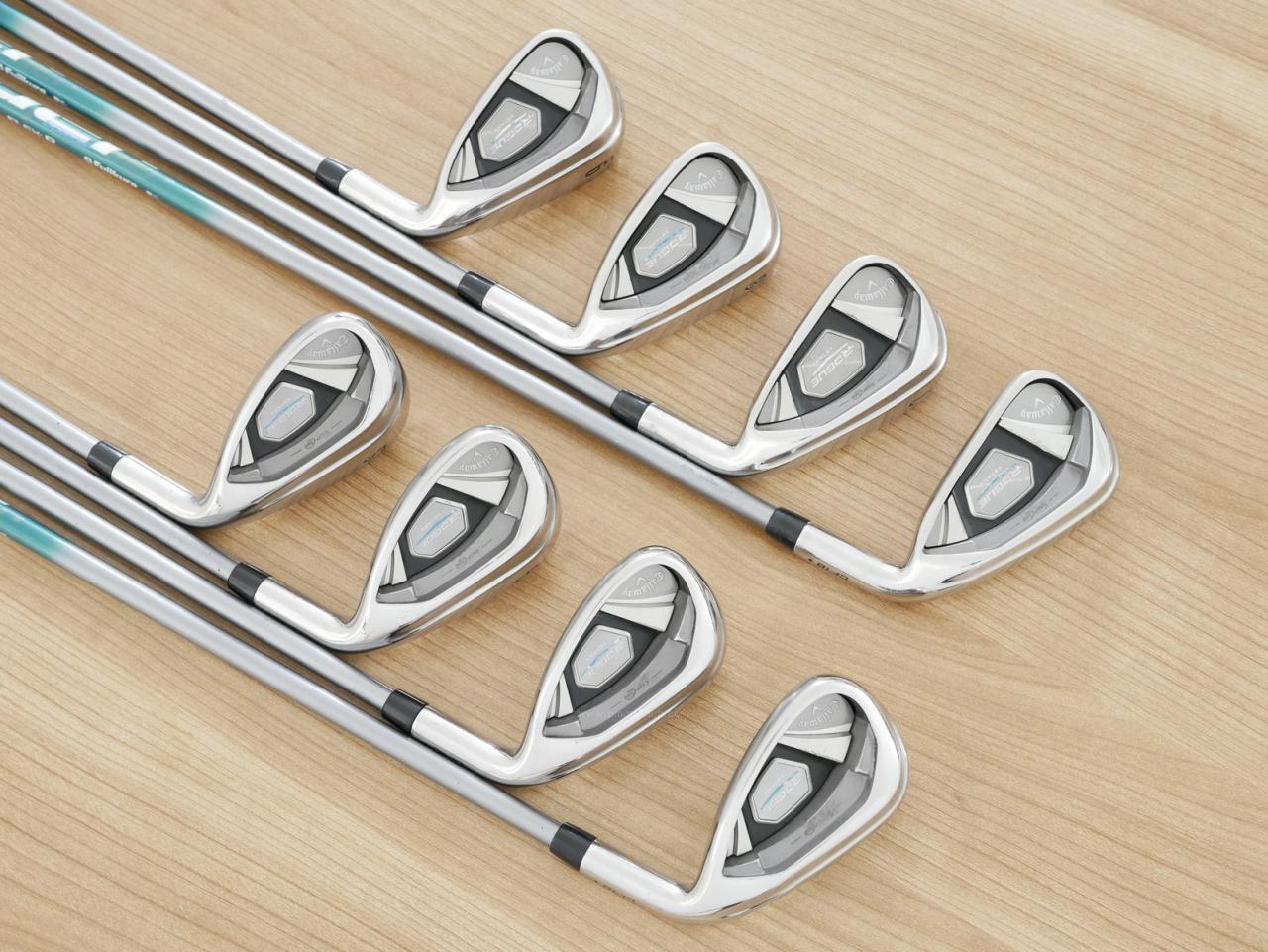 Iron set : Callaway : ชุดเหล็ก Callaway Rogue Star CF18 (ออกปี 2018 ตีง่าย ไกลมากๆ) มีเหล็ก 6-Pw,Aw,Gw,Sw (8 ชิ้น) ก้านกราไฟต์ Fujikura Speeder Evolution Flex R