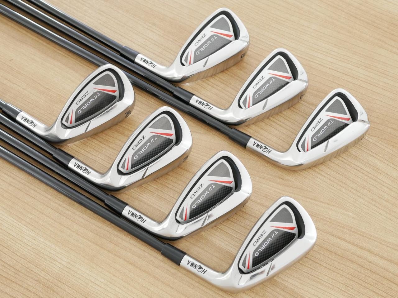 Iron set : Honma : ชุดเหล็ก Honma Tour World ZERO (ใบใหญ่ ตีง่าย ไกล) มีเหล็ก 6-10,Aw,Sw (7 ชิ้น) ก้านกราไฟต์ Flex R