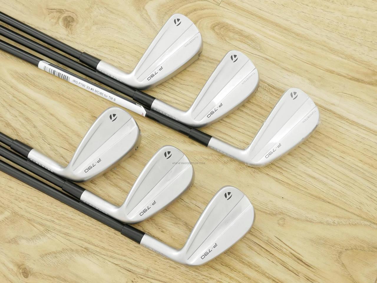 Iron set : Taylormade : ชุดเหล็ก Taylormade P790 (ตัวท้อปสุด ล่าสุด ปี 2023 Japan Spec.) มีเหล็ก 5-Pw (6 ชิ้น) ก้านกราไฟต์ Fujikura MCI Black 80 Flex S