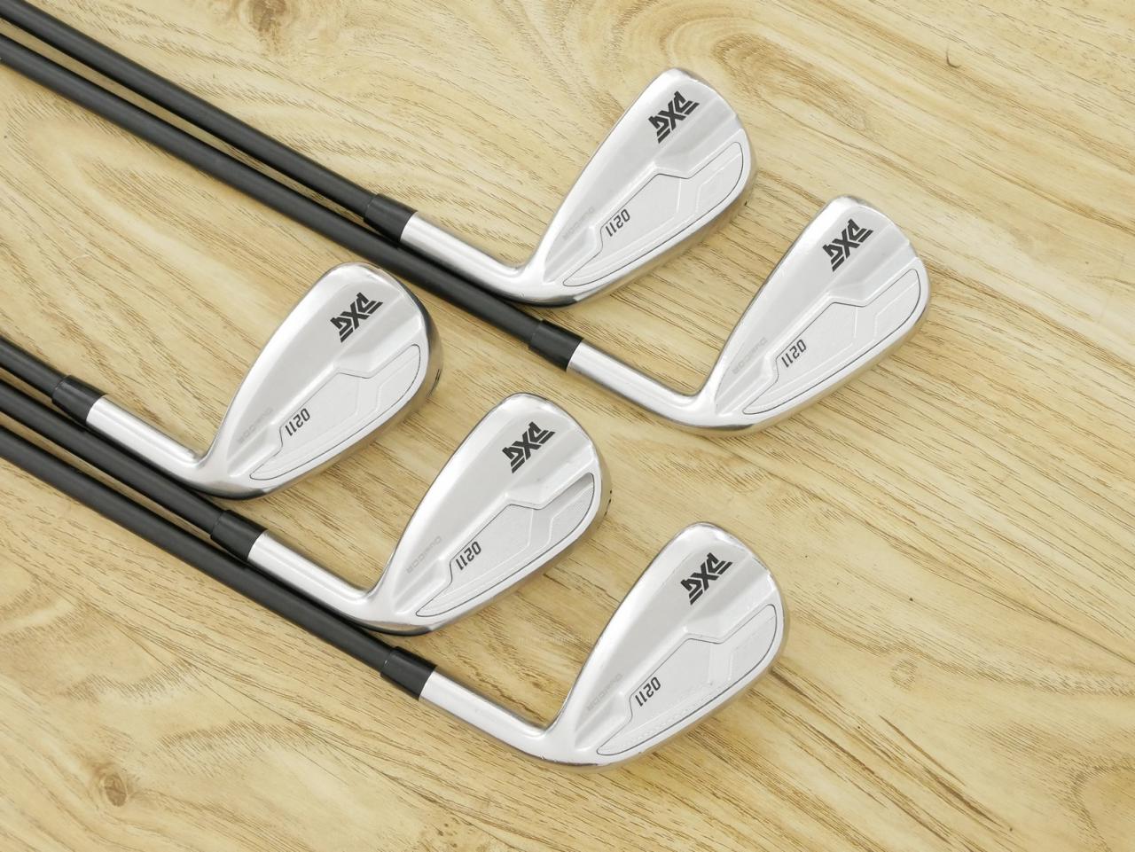 Iron set : PXG : ชุดเหล็ก PXG 0211 DUAL COR (ออกปี 2021 หน้าเด้ง ตีไกลมากๆ) มีเหล็ก 6-Pw (5 ชิ้น) ก้านกราไฟต์ Mitsubishi Diamana i60 Flex R