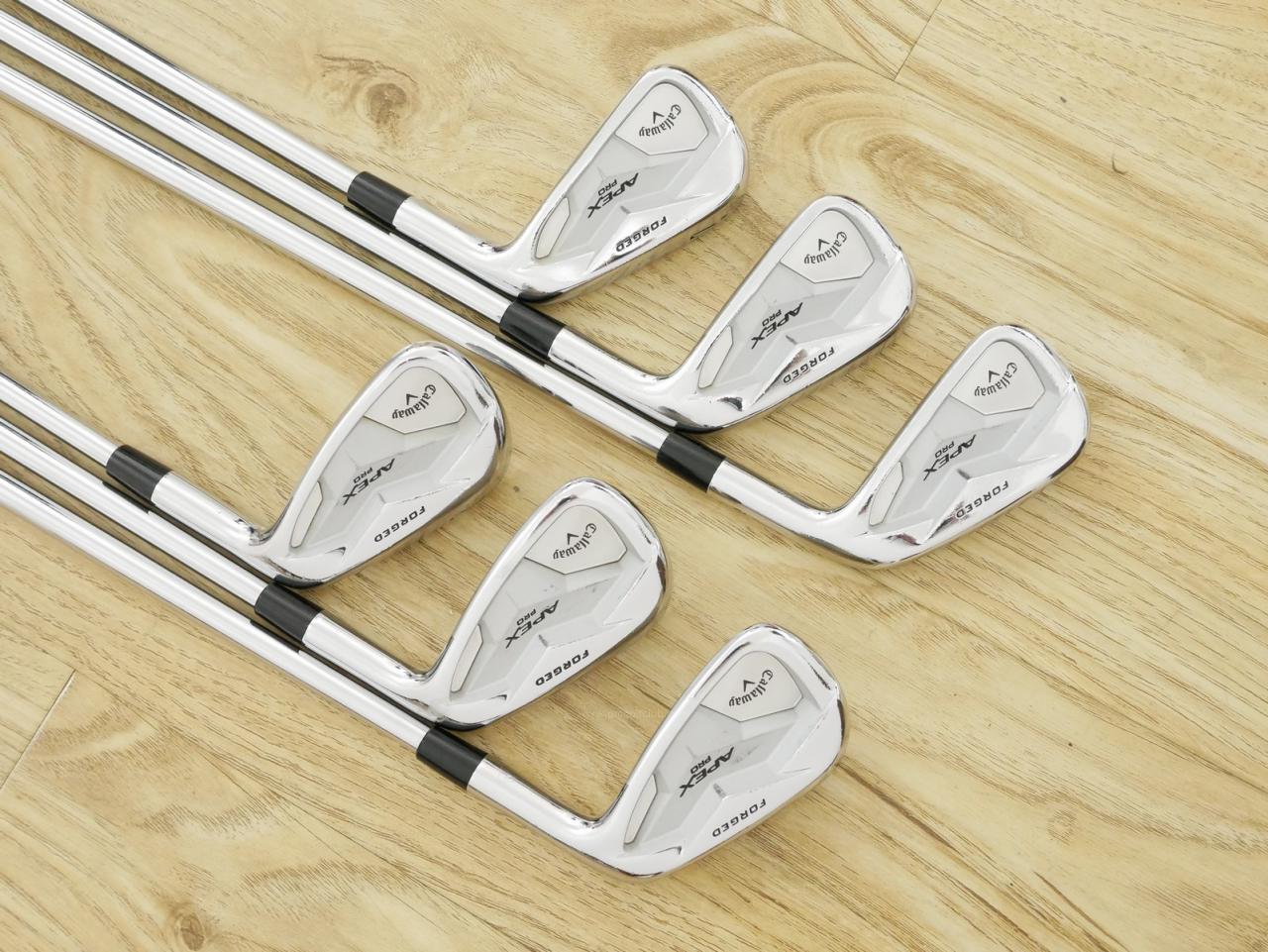 Iron set : Callaway : ชุดเหล็ก Callaway APEX Pro Forged (ออกปี 2019) มีเหล็ก 5-Pw (6 ชิ้น) ก้านเหล็ก NS Pro Modus 120 Flex S