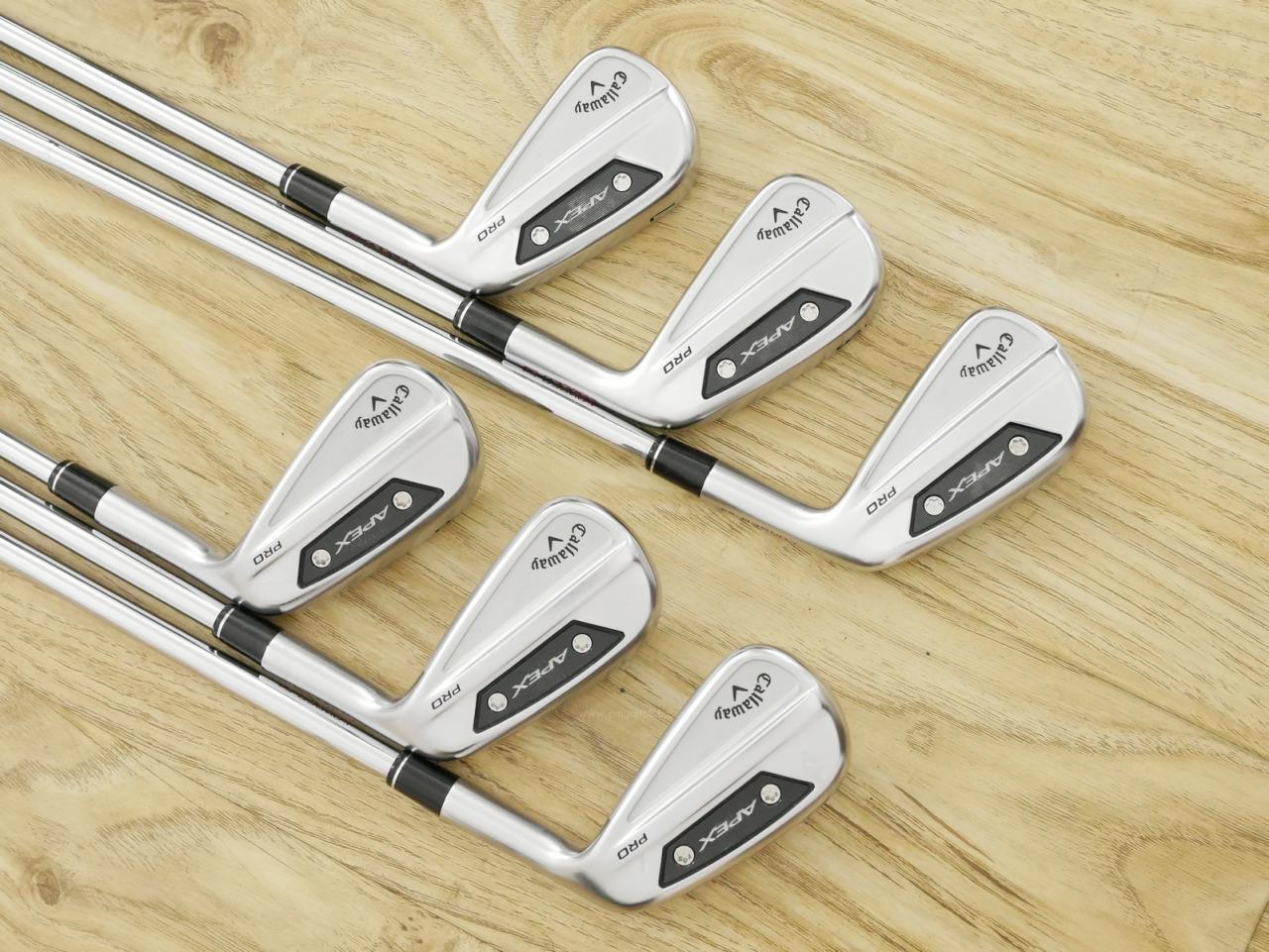 Iron set : Callaway : ชุดเหล็ก Callaway APEX Pro Forged (รุ่นล่าสุด ปี 2024) มีเหล็ก 5-Pw (6 ชิ้น) ก้านเหล็ก NS Pro Modus 115 Flex S