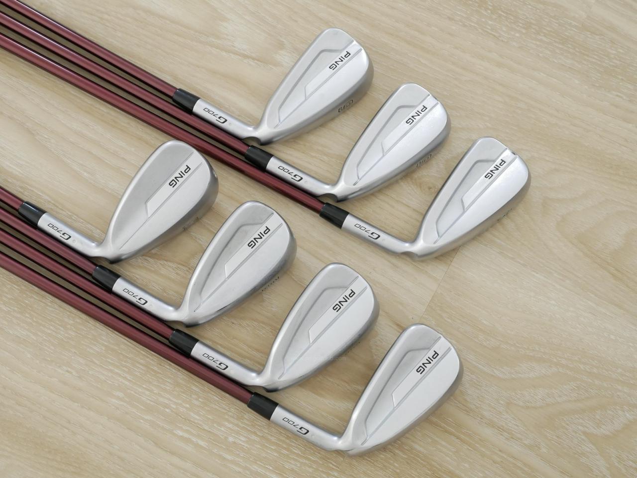 Iron set : Ping : ชุดเหล็ก Ping G700 (ปี 2019 Japan Spec. ใบใหญ่ ง่ายที่สุด ไกลที่สุดของ Ping) มีเหล็ก 4-Pw (7 ชิ้น) ก้านกราไฟต์ Mitsubishi FUBUKI Flex R