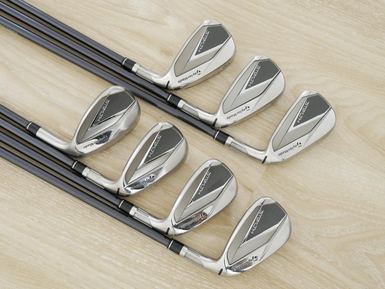 Iron set : Taylormade : ชุดเหล็ก Taylormade Stealth (ออกปี 2022 Japan Spec.) มีเหล็ก 6-Pw,Aw,Sw (7 ชิ้น) ก้านกราไฟต์ Mitsubishi Tensei TM60 Flex S