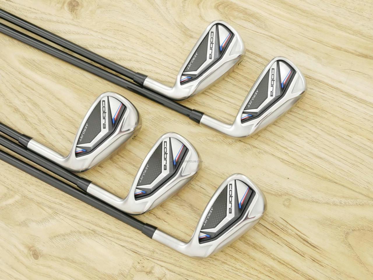 Iron set : Other Brand : ชุดเหล็ก Cobra Aerojet (ออกปี 2023 ตีง่าย ไกล) มีเหล็ก 6-Pw (5 ชิ้น) ก้านกราไฟต์ Fujikura Speeder NX Flex R