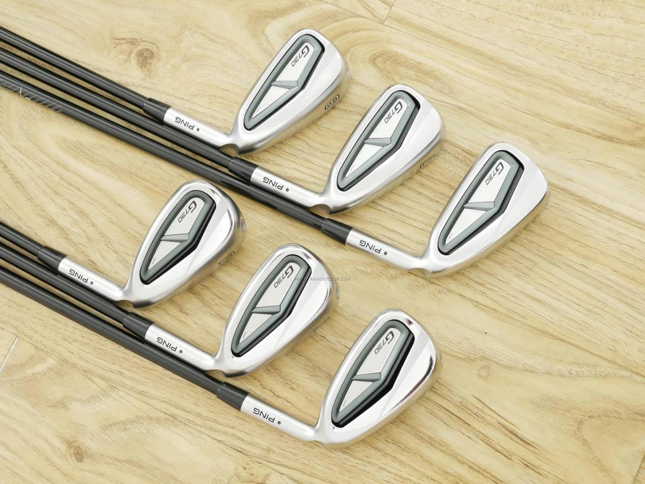 Iron set : Ping : ชุดเหล็ก Ping G730 (รุ่นล่าสุด ปี 2024 Japan Spec. ใบใหญ่ ง่ายที่สุด ไกลที่สุดของ Ping) มีเหล็ก 6-Pw,Aw (6 ชิ้น) ก้านกราไฟต์ Ping ALTA J CB Flex S