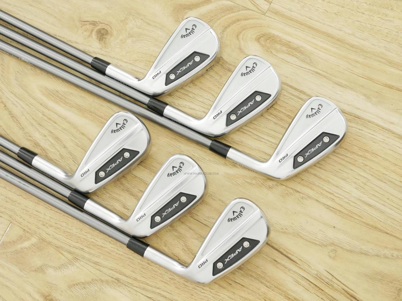 Iron set : Callaway : ชุดเหล็ก Callaway APEX Pro Forged (รุ่นล่าสุด ปี 2024) มีเหล็ก 5-Pw (6 ชิ้น) ก้านกราไฟต์ Fujikura MC 80 Flex S