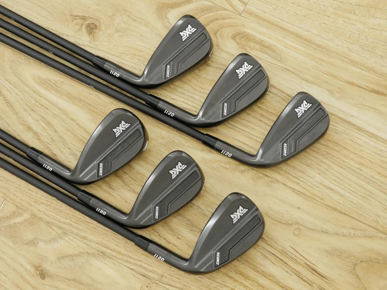 Iron set : PXG : ชุดเหล็ก PXG 0211 XCOR 2 Xtreme Dark (รุ่นปี 2023 หน้าเด้ง ตีไกลมากๆ) มีเหล็ก 5-Pw (6 ชิ้น) ก้านกราไฟต์ Mitsubishi MMT 70 Flex R