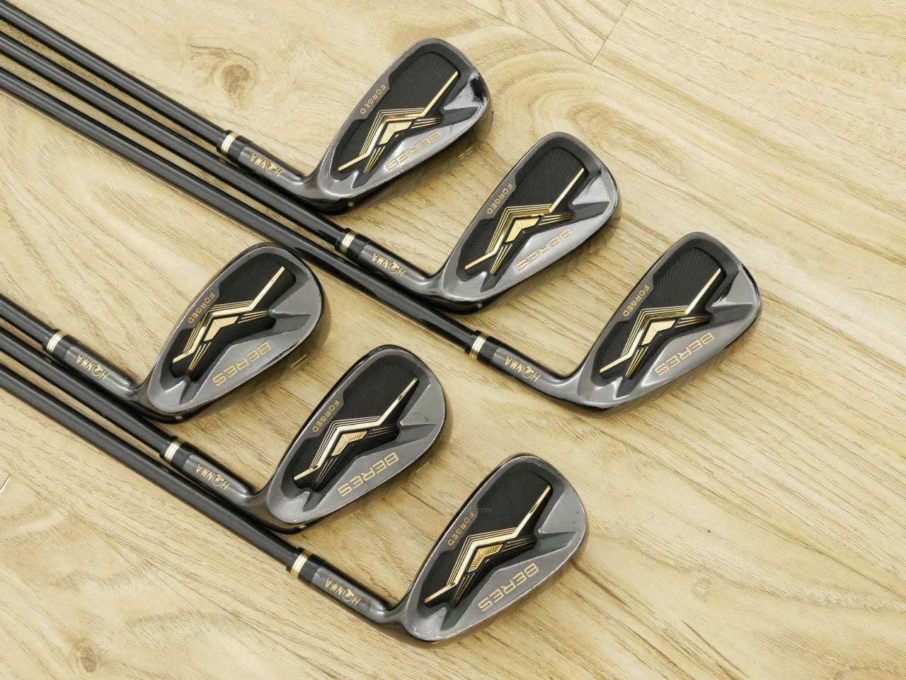 Iron set : Honma : ชุดเหล็ก Honma Beres Black Forged (ออกปี 2022 สวยมากๆ) มีเหล็ก 6-11 (6 ชิ้น เทียบเท่า 5-Pw) ก้าน ARMRQ MX Flex SR