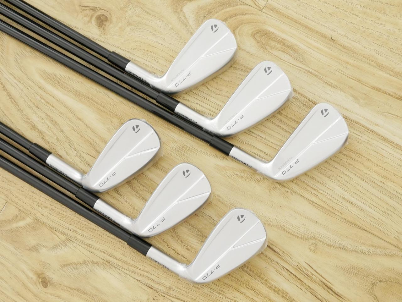 Iron set : Taylormade : **ของใหม่ ยังไม่แกะพลาสติก**ชุดเหล็ก Taylormade P770 Forged (รุ่นปี 2023 นุ่ม แน่น)  มีเหล็ก 5-Pw (6 ชิ้น) ก้านกราไฟต์ Mitsubishi Diamana Thump i95 Flex S