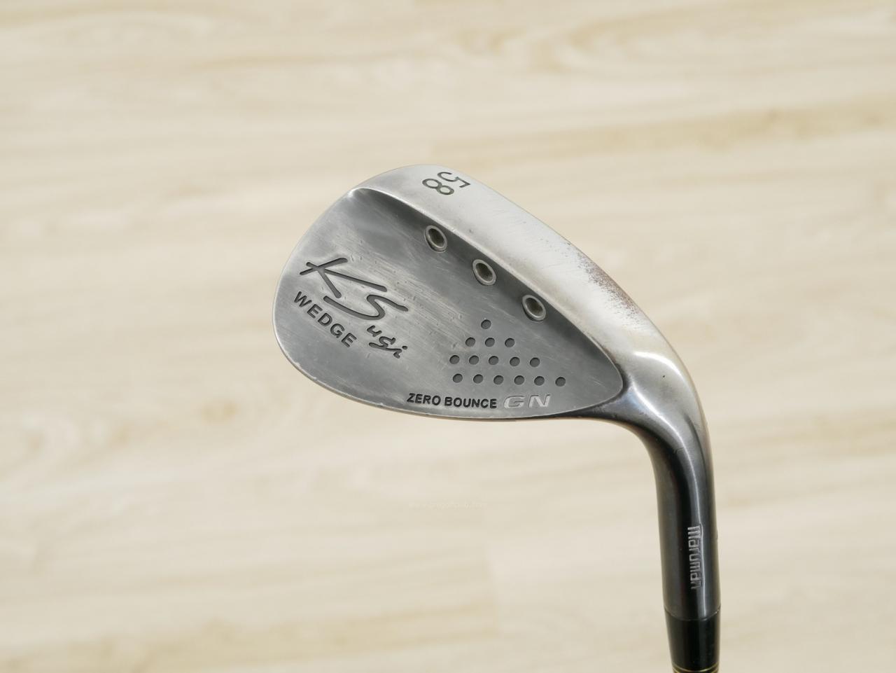 Wedge : Other : Wedge Maruman KS Zero Bounce GN Forged (รุ่นใหม่ ใบใหญ่ ตีง่ายมากๆ) Loft 58 ก้านเหล็ก NS Pro 950 Flex S