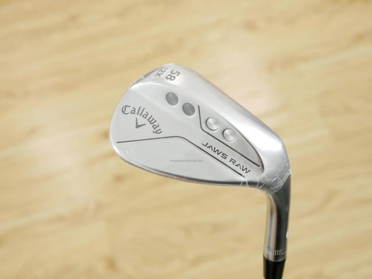 Wedge : Callaway : **ของใหม่ ยังไม่แกะพลาสติก** Wedge Callaway JAWS RAW (รุ่นใหม่ ปี 2023) Loft 58 ก้านเหล็ก Dynamic Gold S200