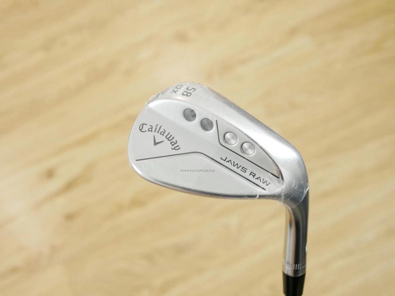 Wedge : Callaway : **ของใหม่ ยังไม่แกะพลาสติก** Wedge Callaway JAWS RAW (รุ่นใหม่ ปี 2023) Loft 58 ก้านเหล็ก Dynamic Gold S200