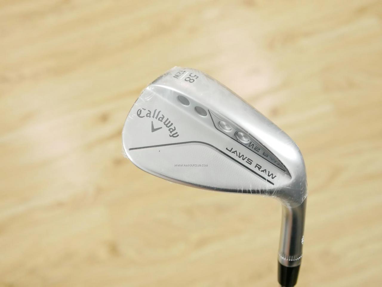 Wedge : Callaway : **ของใหม่ ยังไม่แกะพลาสติก** Wedge Callaway JAWS RAW (รุ่นใหม่ ปี 2023) Loft 58 ก้านเหล็ก Dynamic Gold S200