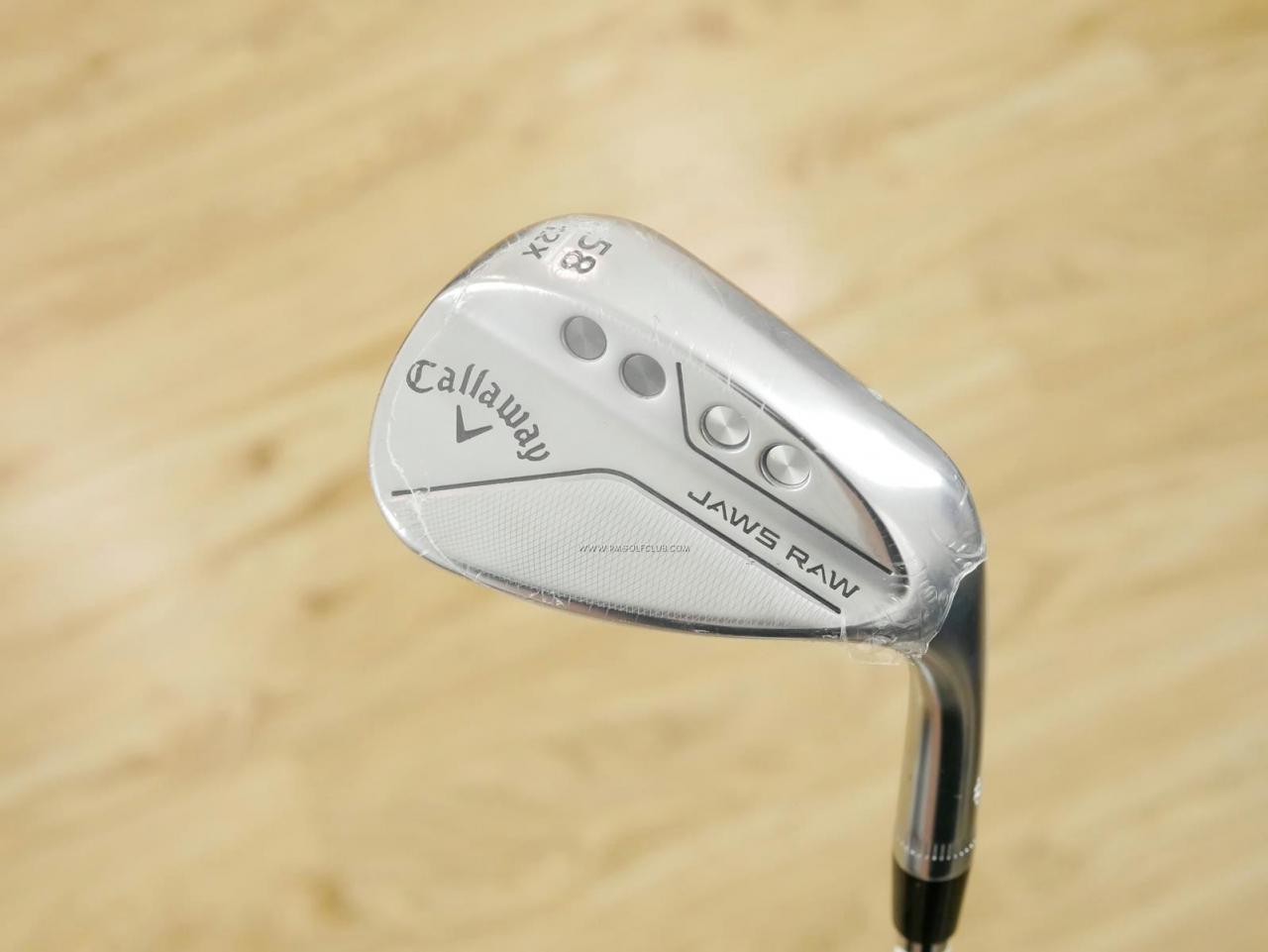 Wedge : Callaway : **ของใหม่ ยังไม่แกะพลาสติก** Wedge Callaway JAWS RAW (รุ่นใหม่ ปี 2023) Loft 58 ก้านเหล็ก NS Pro Modus 115 Flex S