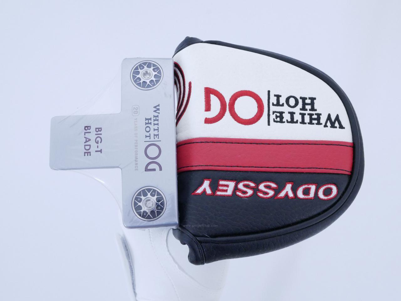 Putter : All : **ของใหม่ ยังไม่แกะพลาสติก** พัตเตอร์ Odyssey White Hot OG BIG-T BLADE ก้าน Stroke LAB ยาว 33 นิ้ว