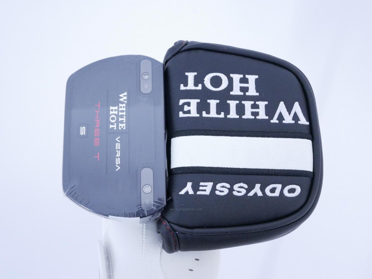 Putter : All : **ของใหม่ ยังไม่แกะพลาสติก** พัตเตอร์ Odyssey White Hot VERSA THREE T S (ออกปี 2023) ก้าน Stroke LAB ยาว 33 นิ้ว