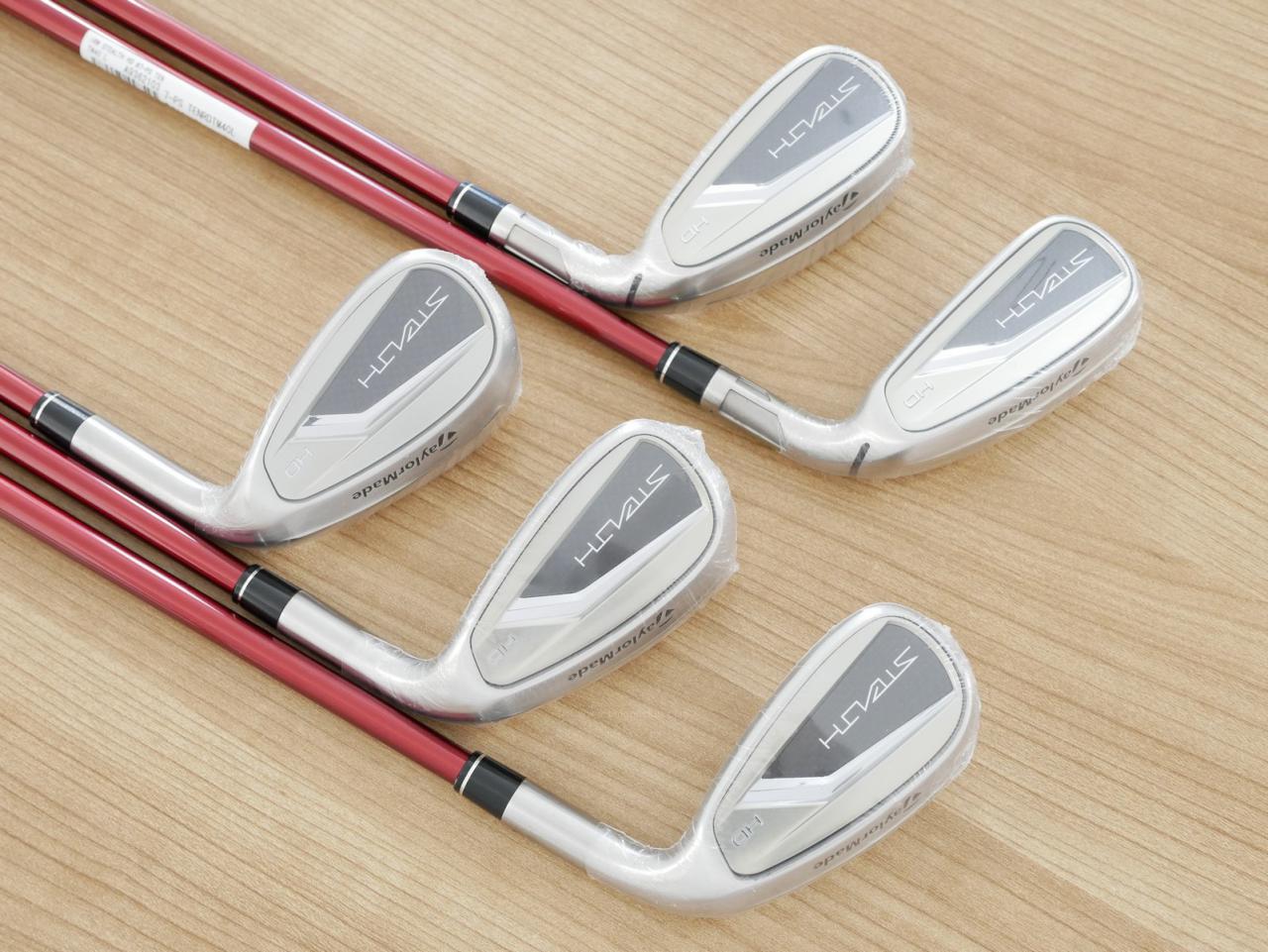 Lady club : All : **ของใหม่ ยังไม่แกะพลาสติก** ชุดเหล็ก Taylormade Stealth HD (ออกปี 2022 Japan Spec. ใบใหญ่มาก ตีง่ายสุดๆ) มีเหล็ก 7-Pw,Sw (5 ชิ้น) ก้านกราไฟต์ Mitsubishi Tensei TM40 Flex L