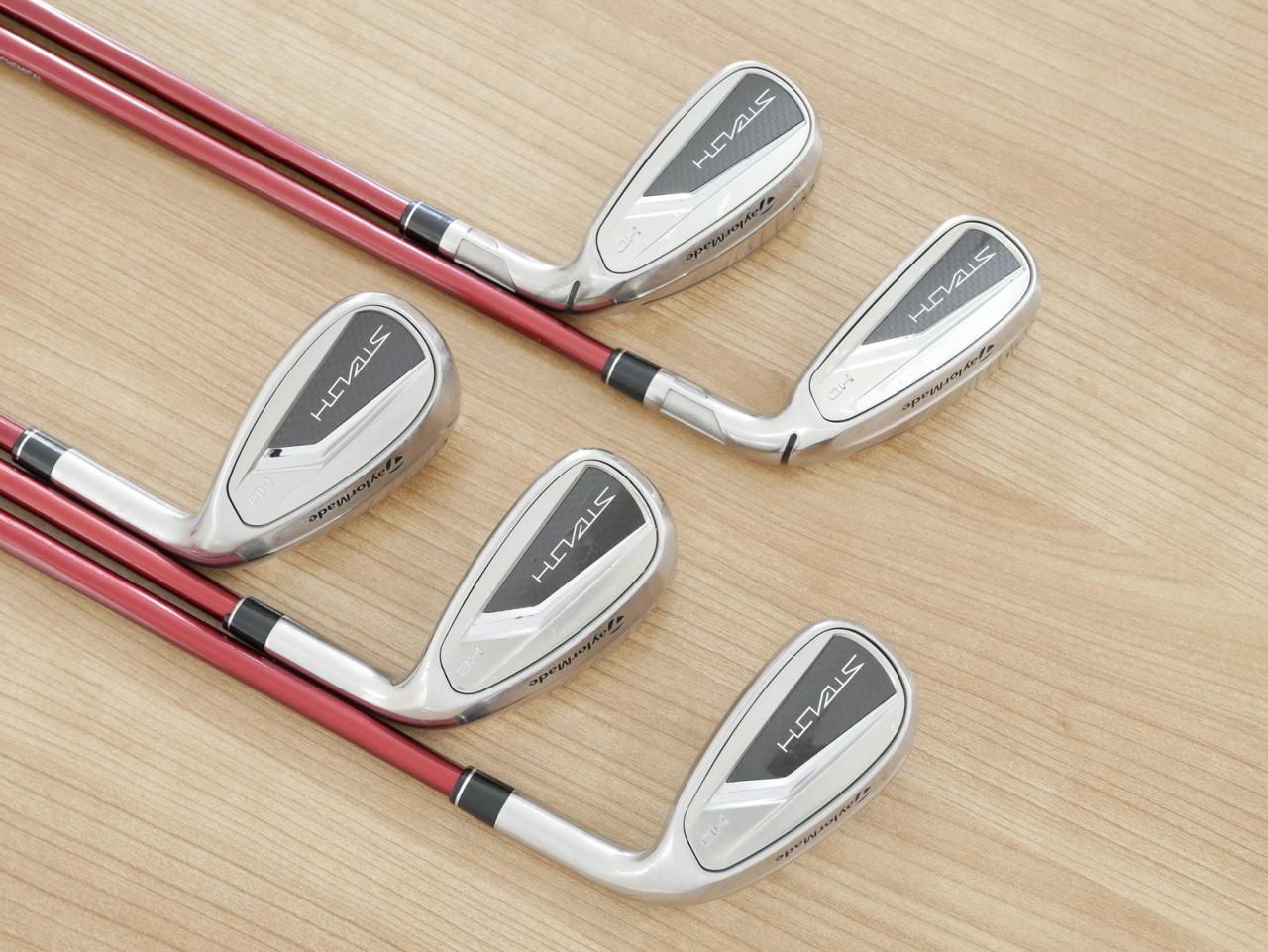 Lady club : All : ชุดเหล็ก Taylormade Stealth HD (ออกปี 2022 Japan Spec. ใบใหญ่มาก ตีง่ายสุดๆ) มีเหล็ก 7-Pw,Sw (5 ชิ้น) ก้านกราไฟต์ Mitsubishi Tensei TM40 Flex L