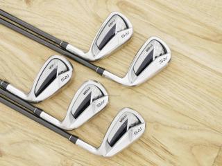 Iron set : PRGR : ชุดเหล็ก PRGR RS Titanium Face (ออกปี 2017 ตีไกล) มีเหล็ก 6-Pw (5 ชิ้น) ก้านกราไฟต์ Tour AD 75 Flex R