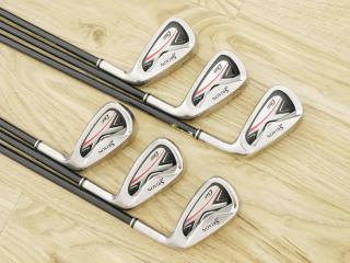 iron_set : ชุดเหล็ก Srixon GIE (ใบใหญ่ ตีง่าย) มีเหล็ก 5-Pw (6 ชิ้น) ก้านกราไฟต์ Miyazaki 61 Flex SR