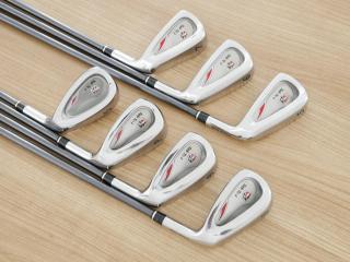 Iron set : Other Brand : ชุดเหล็ก Wilson TAB TC-1 (รุ่นท๊อปสุด หน้าเด้ง ตีไกล) มีเหล็ก 5-Pw,Sw (7 ชิ้น) ก้านกราไฟต์ Flex S