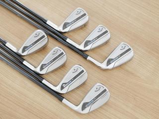 Iron set : Callaway : ชุดเหล็ก Callaway Paradym Ai Smoke (รุ่นล่าสุด ออกปี 2024 ตีง่ายมาก ไกล Japan Spec.) มีเหล็ก 6-Pw,Aw,Sw (7 ชิ้น) ก้านกราไฟต์ Mitsubishi TENSEI 50 Flex R