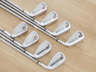 Iron set : PRGR : ชุดเหล็กกระเทย PRGR Egg PF Forged (รุ่นปี 2019 ตีง่ายและไกลมากๆ โกงสุดๆ) มีเหล็ก 6-Pw,Aw,As,Sw (8 ชิ้น) ก้านกราไฟต์ M-40 Flex SR