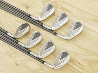 iron_set : ชุดเหล็ก Taylormade Stealth (ออกปี 2022 Japan Spec.) มีเหล็ก 5-Pw,Sw (7 ชิ้น) ก้านกราไฟต์ Mitsubishi Tensei TM60 Flex S