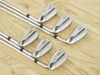 iron_set : ชุดเหล็ก Callaway Paradym Ai Smoke (รุ่นล่าสุด ออกปี 2024 ตีง่ายมาก ไกล Japan Spec.) มีเหล็ก 6-Pw,Aw (6 ชิ้น) ก้านเหล็ก Dynamic Gold 105 R300