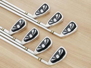 Iron set : Other Brand : ชุดเหล็ก Quelot Aerial (ใบใหญ่ ตีง่าย ไกล) มีเหล็ก 5-Pw,Aw (7 ชิ้น) ก้านกราไฟต์ Fujikura MCI 50 Flex R