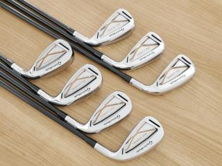 Iron set : Taylormade : ชุดเหล็ก Taylormade SIM GLOIRE (รุ่นปี 2021 รุ่นท๊อปสุด Japan Spec) มีเหล็ก 6-Pw,Aw,Sw (7 ชิ้น) ก้าน Fujikura Air Speeder Flex SR