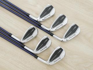 Iron set : Taylormade : ชุดเหล็ก Taylormade Qi (รุ่นล่าสุด ออกปี 2024 Japan Spec.) มีเหล็ก 6-Pw,Aw (6 ชิ้น) ก้านกราไฟต์ Mitsubishi Diamana TM60 Flex S