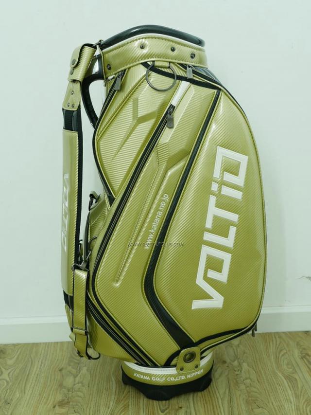 Golf Bag : All : ***ของใหม่*** ถุงกอล์ฟ Katana Voltio Tour Bag สีทอง หนังแก้ว ขนาด 9.5 นิ้ว