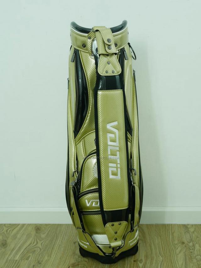 Golf Bag : All : ***ของใหม่*** ถุงกอล์ฟ Katana Voltio Tour Bag สีทอง หนังแก้ว ขนาด 9.5 นิ้ว