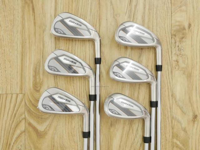 Iron set : Callaway : **ของใหม่ ยังไม่แกะพลาสติก** ชุดเหล็ก Callaway Mavrik (ปี 2020 ตีง่าย ไกลมากๆ) มีเหล็ก 5-Pw (6 ชิ้น) ก้านเหล็ก XP95 S300