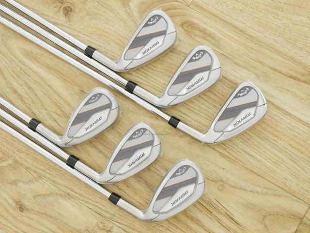 Iron set : Callaway : **ของใหม่ ยังไม่แกะพลาสติก** ชุดเหล็ก Callaway Mavrik (ปี 2020 ตีง่าย ไกลมากๆ) มีเหล็ก 5-Pw (6 ชิ้น) ก้านเหล็ก XP95 S300