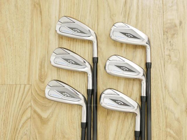 Iron set : Callaway : ชุดเหล็ก Callaway Paradym Ai Smoke HL (รุ่นล่าสุด ออกปี 2024 ตีง่ายมาก ไกล Japan Spec.) มีเหล็ก 5-Pw (6 ชิ้น) ก้านกราไฟต์ Fujikura TENSEI 50 Flex R