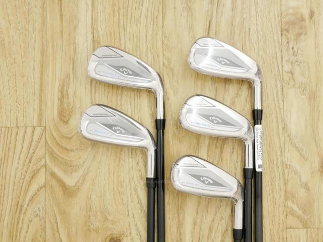 Iron set : Callaway : **ของใหม่ ยังไม่แกะพลาสติก** ชุดเหล็ก Callaway Paradym Ai Smoke HL (รุ่นล่าสุด ออกปี 2024 ตีง่ายมาก ไกล Japan Spec.) มีเหล็ก 6-Pw (5 ชิ้น) ก้านกราไฟต์ Fujikura TENSEI 50 Flex R