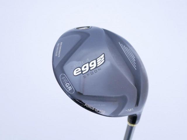 Fairway Wood : PRGR : หัวไม้ 3 PRGR Super Egg (หน้าเด้งเกินกฏ COR 0.84 ปี 2017 หายากมาก) Loft 16 Flex R (M-37)