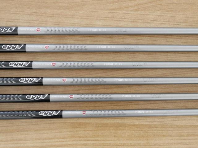 Iron set : PRGR : ชุดเหล็ก PRGR Egg PF Forged (ตีง่ายและไกลมากๆ โกงสุดๆ) มีเหล็ก 6-Pw,Aw (6 ชิ้น) ก้านกราไฟต์ M-43 Flex S