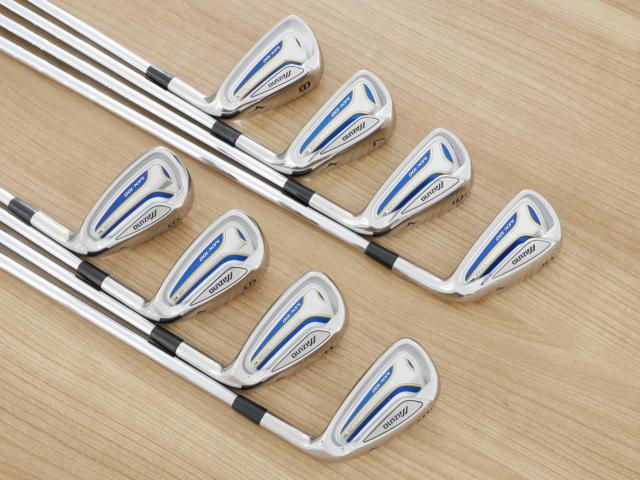 Iron set : Mizuno : ชุดเหล็ก Mizuno MX-100 (ใบใหญ่ ตีง่าย) มีเหล็ก 5-Pw,Aw,Sw (8 ชิ้น) ก้านเหล็ก NS Pro 950 FLex R