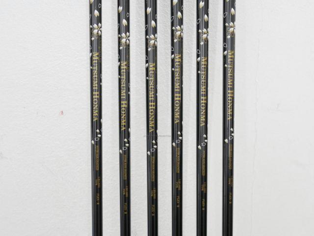 Iron set : Other Brand : **ของใหม่ ยังไม่แกะพลาสติก** ชุดเหล็ก Mutsumi Honma MH777 One Length (ใบใหญ่ ตีง่าย ไกล) มีเหล็ก 5-Pw (6 ชิ้น) ก้านกราไฟต์ Flex R