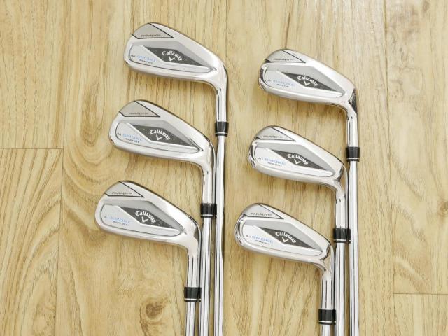 Iron set : Callaway : ชุดเหล็ก Callaway Paradym Ai Smoke Max Fast (รุ่นล่าสุด ออกปี 2024 ตีง่ายมาก ไกล Japan Spec.) มีเหล็ก 6-Pw,Aw (6 ชิ้น) ก้านเหล็ก NS Pro ZELOS 7 Flex S