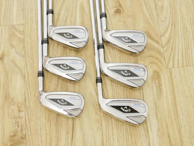 Iron set : Callaway : ชุดเหล็ก Callaway Paradym Ai Smoke Max Fast (รุ่นล่าสุด ออกปี 2024 ตีง่ายมาก ไกล Japan Spec.) มีเหล็ก 6-Pw,Aw (6 ชิ้น) ก้านเหล็ก NS Pro ZELOS 7 Flex S