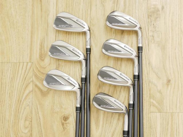 Iron set : Taylormade : ชุดเหล็ก Taylormade Stealth (ออกปี 2022 Japan Spec.) มีเหล็ก 6-Pw,Aw,Sw (7 ชิ้น) ก้านกราไฟต์ Mitsubishi Tensei TM60 Flex R