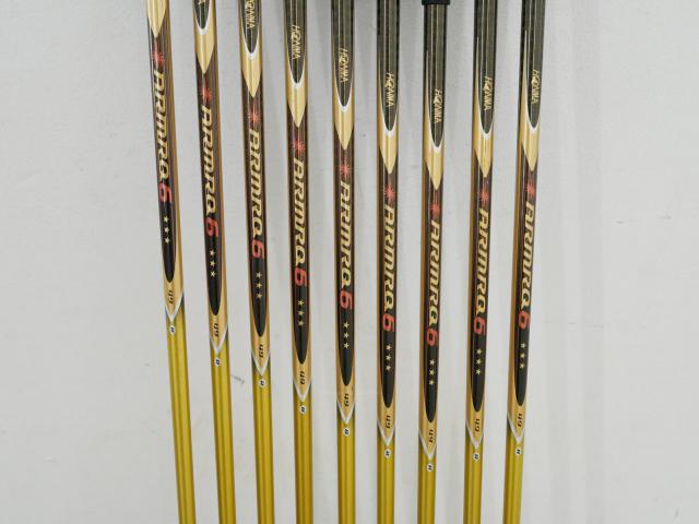 Iron set : Honma : **ก้าน 3 ดาว** ชุดเหล็ก Honma Beres IS-01 (หน้าเด้ง Maraging) มีเหล็ก 5-11,Aw,Sw (9 ชิ้น เทียบเท่า 4-Pw,Aw,Sw) ก้าน ARMRQ 6 (49) FLex R (3 ดาว)